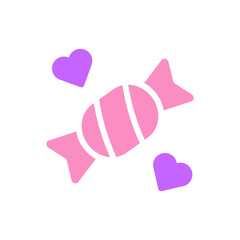 icon valentine solid pink purple-24