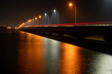 霞ヶ浦大橋の夜景