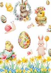 poster card, many yellow chicks, Ester Day