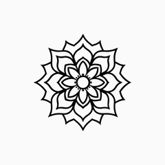 Traditionally Mandala Art Design on White Background  Intricate & Decorative Mandala Pattern