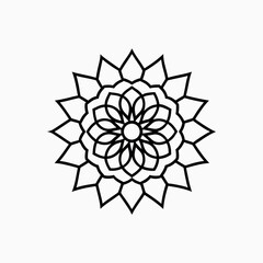 Traditionally Mandala Art Design on White Background  Intricate & Decorative Mandala Pattern