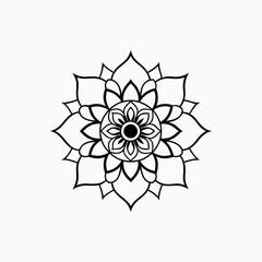 Traditionally Mandala Art Design on White Background  Intricate & Decorative Mandala Pattern