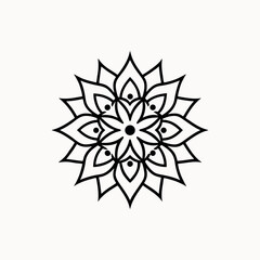 Traditionally Mandala Art Design on White Background  Intricate & Decorative Mandala Pattern