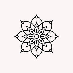 Traditionally Mandala Art Design on White Background  Intricate & Decorative Mandala Pattern