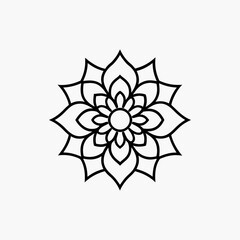 Traditionally Mandala Art Design on White Background  Intricate & Decorative Mandala Pattern