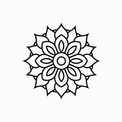 Traditionally Mandala Art Design on White Background  Intricate & Decorative Mandala Pattern