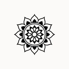 Traditionally Mandala Art Design on White Background  Intricate & Decorative Mandala Pattern