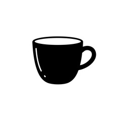 Elegant Coffee Mug: A sleek, minimalist image of a black coffee cup, its smooth curves and simple design exuding a sense of sophistication and warmth.