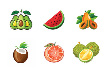 Variety of Fresh and Delicious Fruits