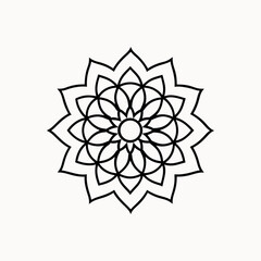 Traditionally Mandala Art Design on White Background  Intricate & Decorative Mandala Pattern