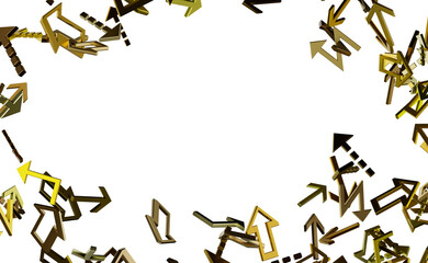 Abstract Gold Arrows Background