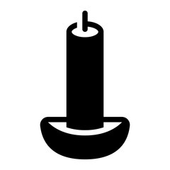 candle glyph icon