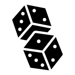dice glyph icon