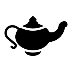 magic lamp glyph icon