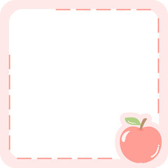 Fruit Dotted Line Frame