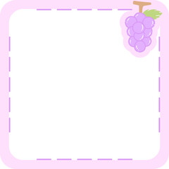 Fruit Dotted Line Frame
