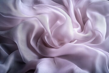 Obraz premium Elegant Light Pink Silk Fabric Draped in Flowing Natural Patterns