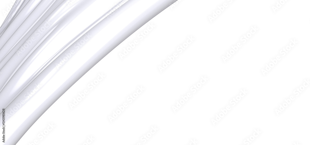 Poster a smooth, white, abstract texture with a flowing, elegant design. the image is minimal and can be us