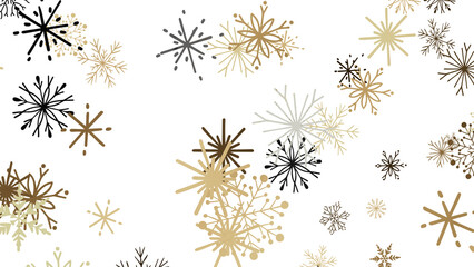 Enchanting Snowfall: Spectacular 3D Illustration Showcasing Falling Holiday Snowflakes
