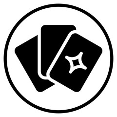 magic cards glyph icon