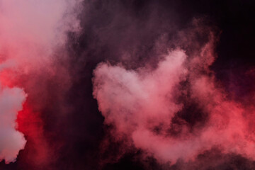 Atmospheric smoke, abstract color background, close-up