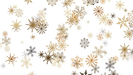 Enchanting Snowfall: Spectacular 3D Illustration Showcasing Falling Holiday Snowflakes