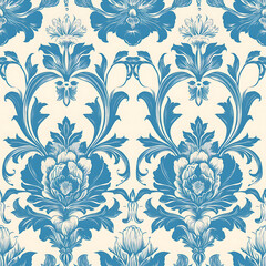 Fototapeta premium Creative 2D Doodle seamless pattern Floral or flower Illustrations