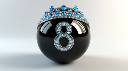 Jewelled 8 ball