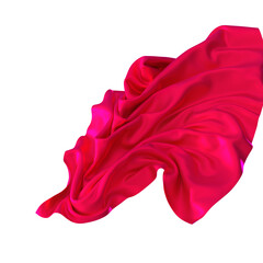 A luxurious flowing piece of burnt orange satin fabric It s ready to reveal something special