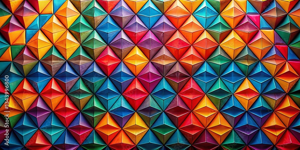 Aufkleber geometric triangle tessellation abstract background pattern design