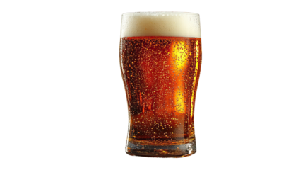 Golden Brew: A photorealistic image of a tall, chilled glass of amber-colored beer, overflowing with a creamy head of foam, inviting the viewer to indulge in its refreshing effervescence.