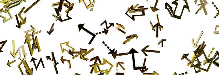 Abstract Gold Arrows Background