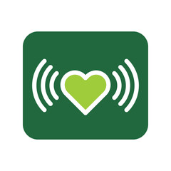 Heartbeat Health App Icon for Medical Wellness