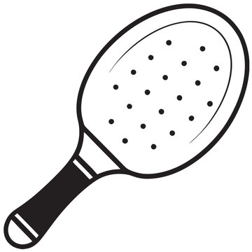 recommend clip art: Pickleball paddle vector silhouette illustration