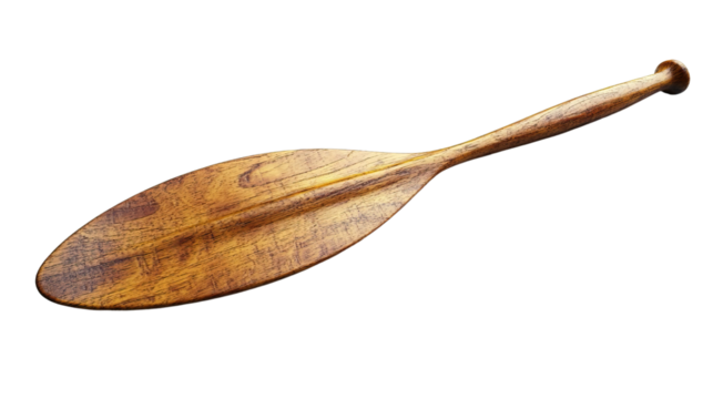 Vintage Paddle: A beautifully crafted vintage paddle, made of weathered wood, evokes a sense of adventure and the open water. 