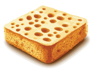 sponge isolated on white background