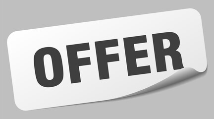 offer sticker. offer label
