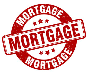 mortgage stamp. mortgage label. round grunge sign