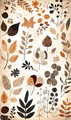 Fototapeta premium wallpaper or carpet, pastel pattern illustrator