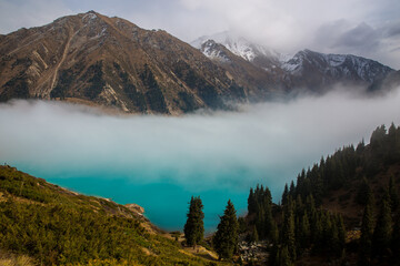 Big Almaty Lake, or BAO for short, is a picturesque lake 20 kilometers from Almaty.