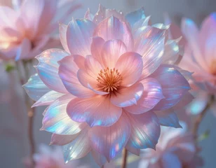 Delicate pink flower blooms nature background floral photography serene environment close-up view beauty concept