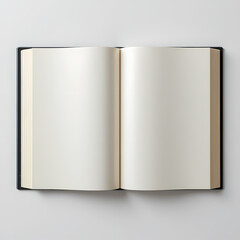 Open Book with Blank Pages