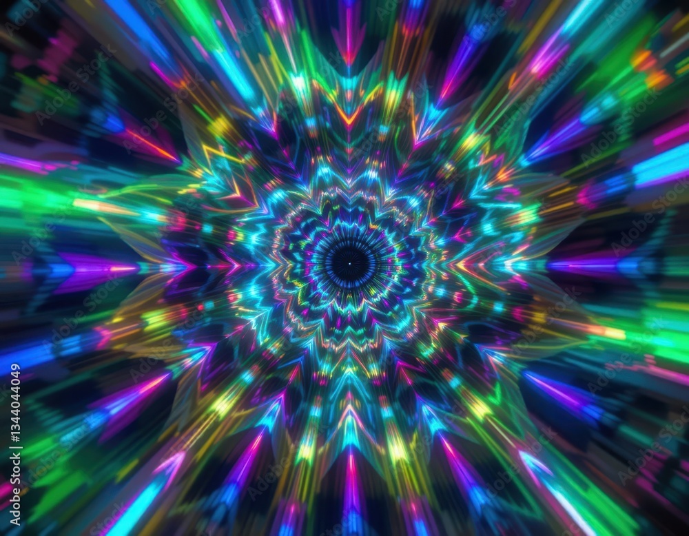 Poster vibrant light spiral digital artwork abstract design colorful environment dynamic viewpoint visual c