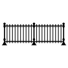 Gate or fence icon design isolated on white background. Vector illustration