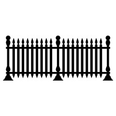 Gate or fence icon design isolated on white background. Vector illustration