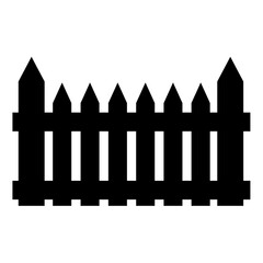 Gate or fence icon design isolated on white background. Vector illustration