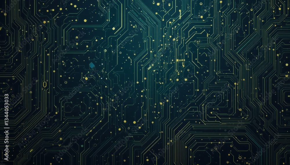 Poster abstract circuit board texture: digital network technology background