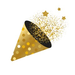 Party poper on white background vector 
