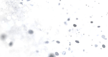 Abstract background with gray particles floating on white. Perfect for websites, presentations, and more.