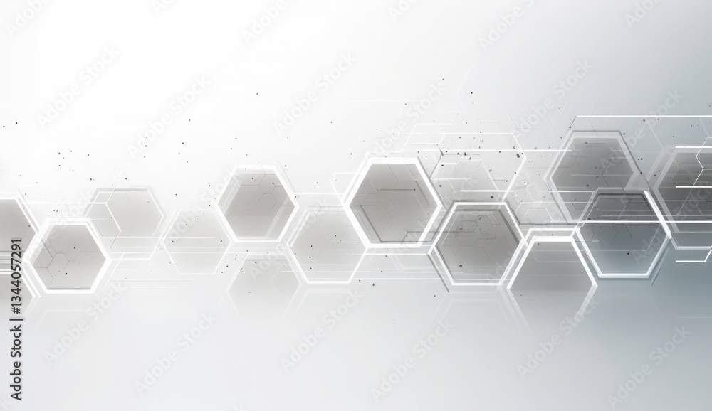 Poster abstract hexagonal geometric pattern background